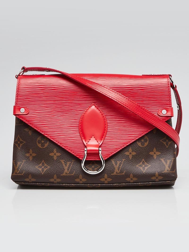 LOUIS VUITTON Saint Michel Monogram Epi Leather Shoulder Bag Red - 25%