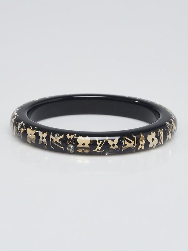 Louis Vuitton Black Resin Monogram Inclusion TPM Bracelet