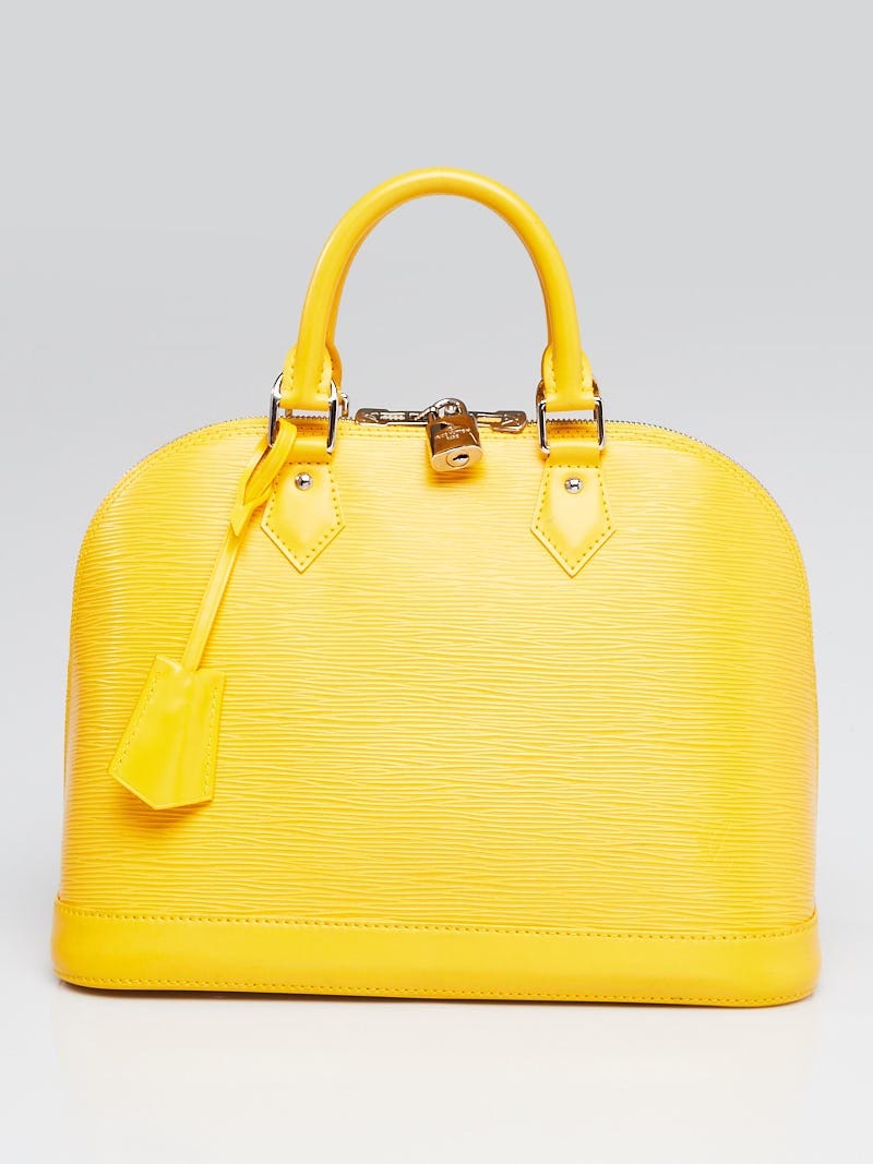 Louis Vuitton Mimosa Yellow EPI Leather Alma PM Top Handle Bag