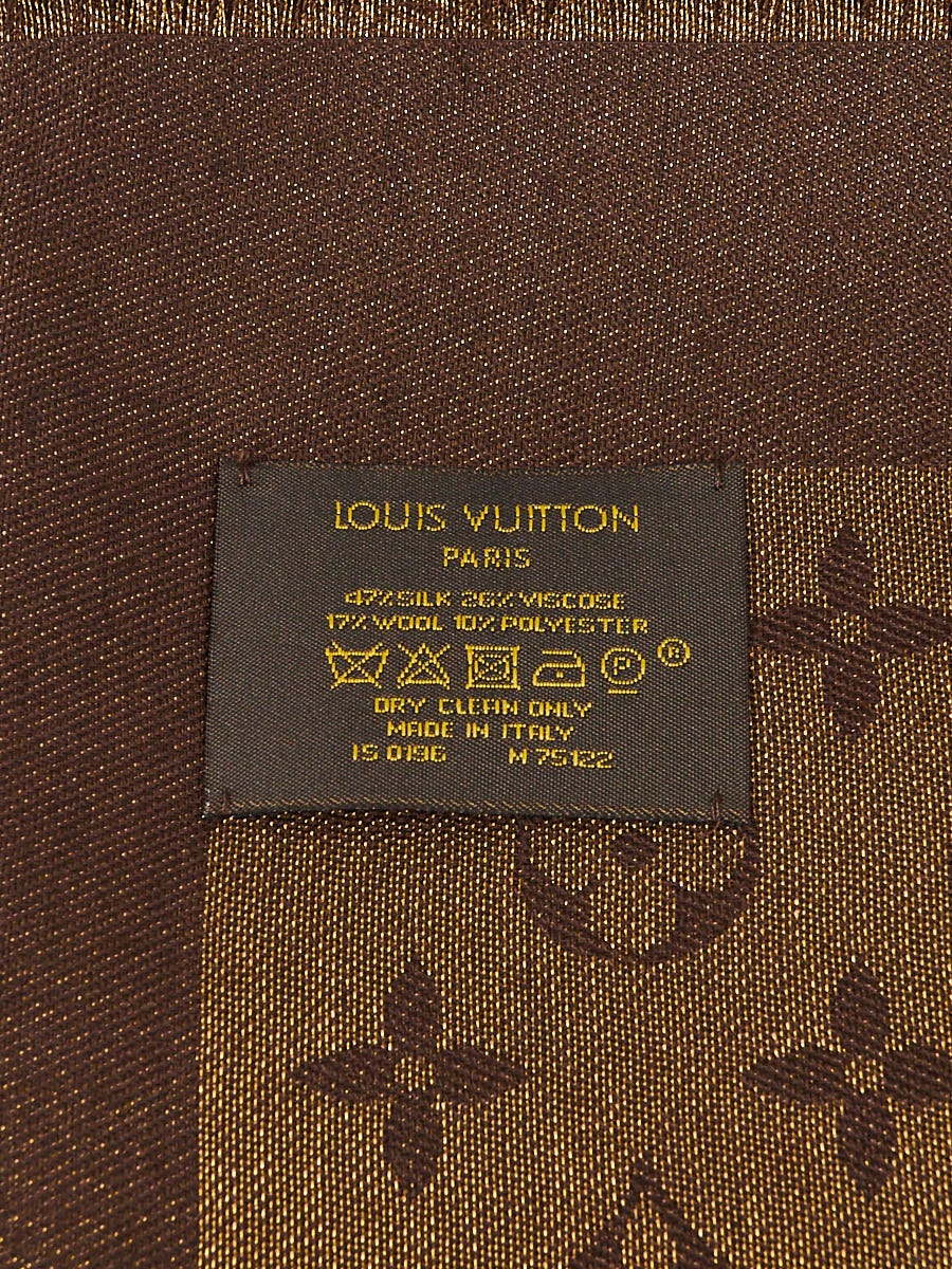 なっちゃん　LOUIS VUITTON デュンヌシルクウールストール Louis Vuitton Monogram Grey Beige Silk Wool Shine Shawl | eBay