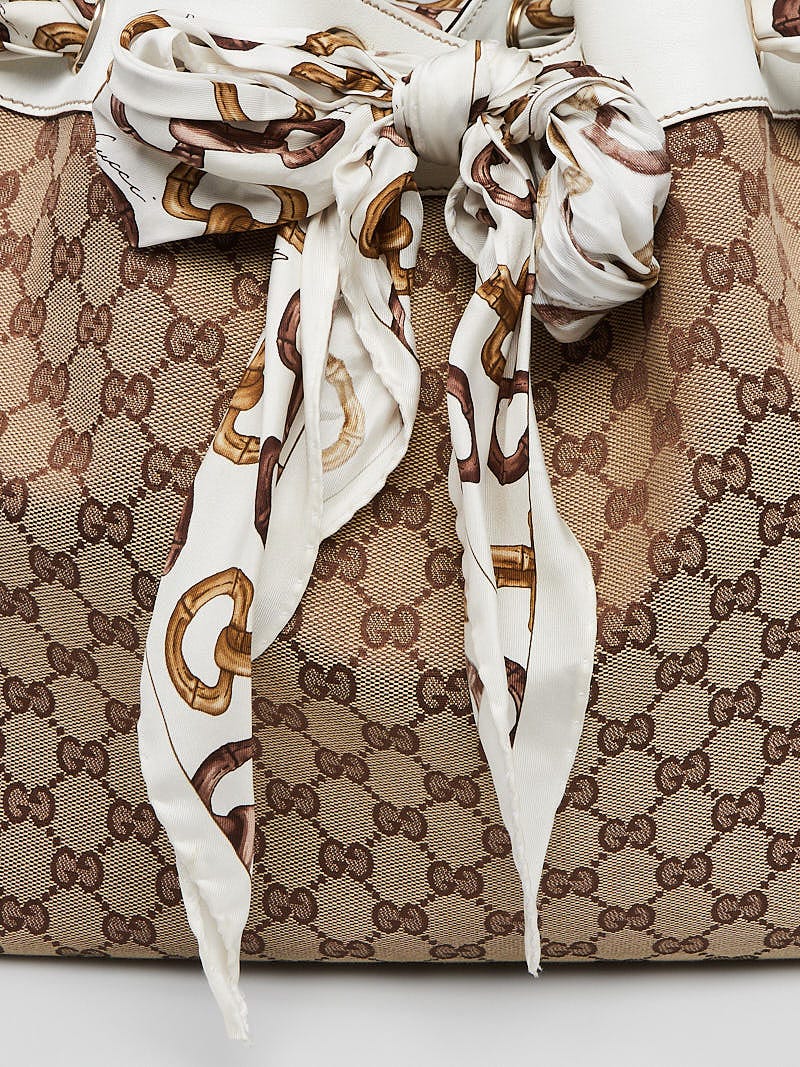 Gucci tote bag with scarf outlet