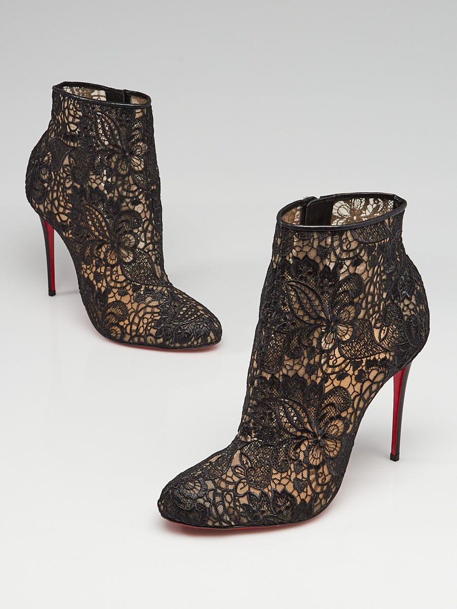 Louboutin sale lace booties