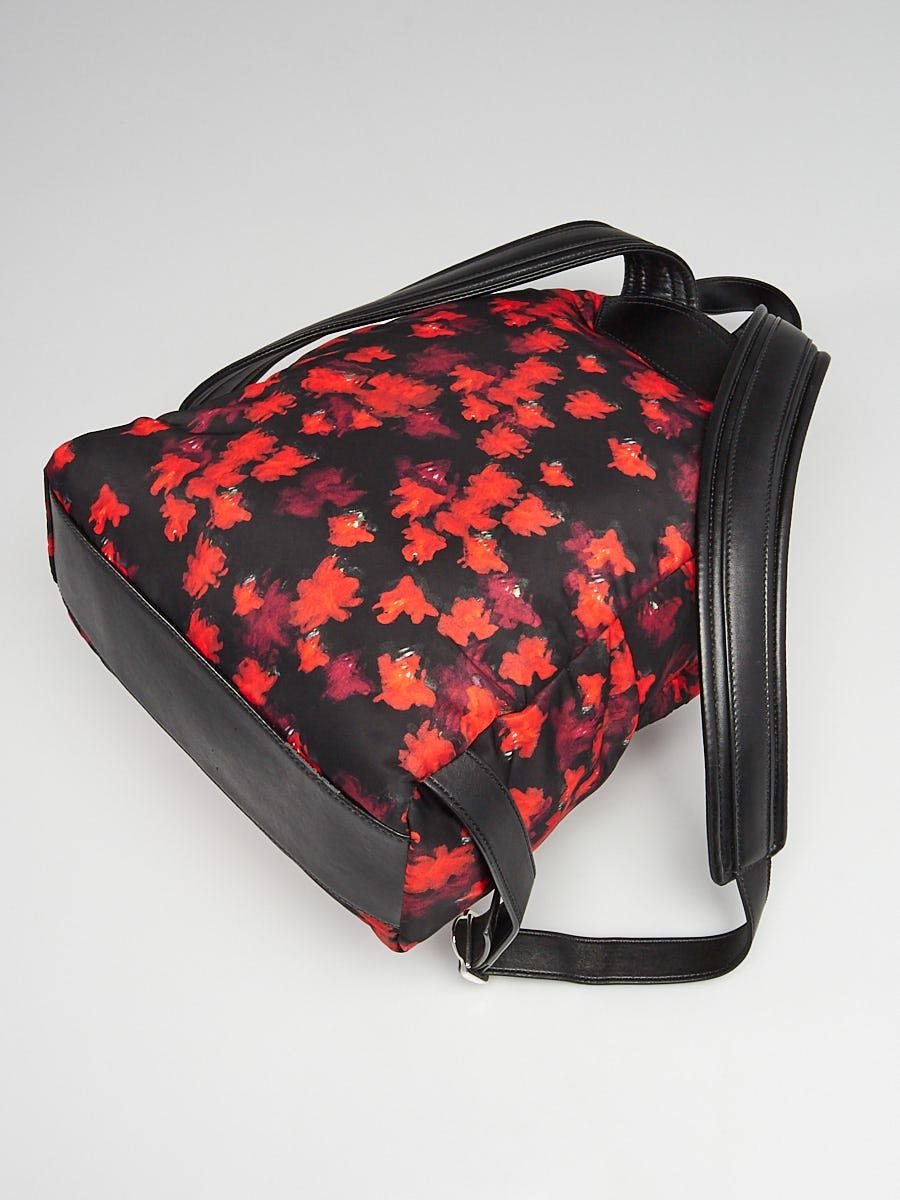 Givenchy Floral Patterned Backpack - Black Backpacks, Handbags - GIV168448