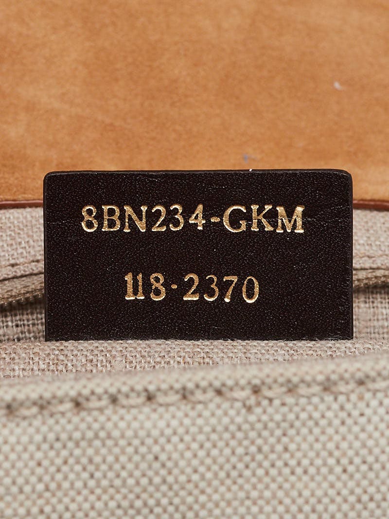 Fendi Green/Blue Multicolor Leather and Canvas Colorbock Silvana