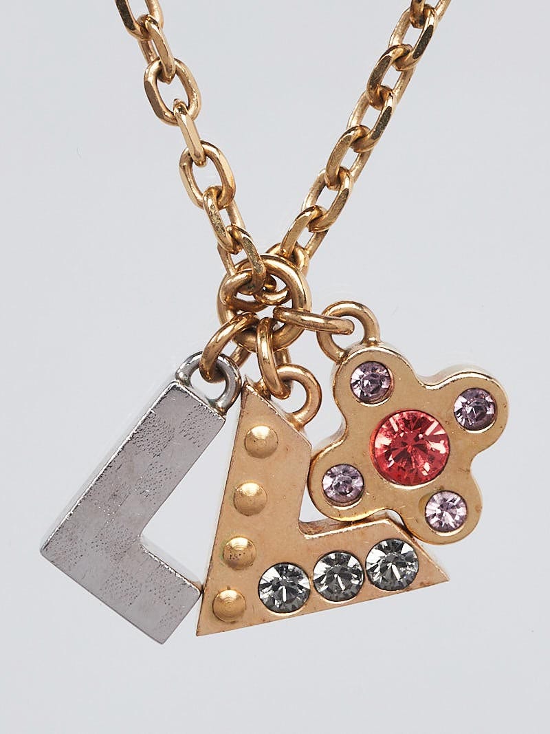 Louis Vuitton Multicolor Love Letter Necklace - Yoogi's Closet
