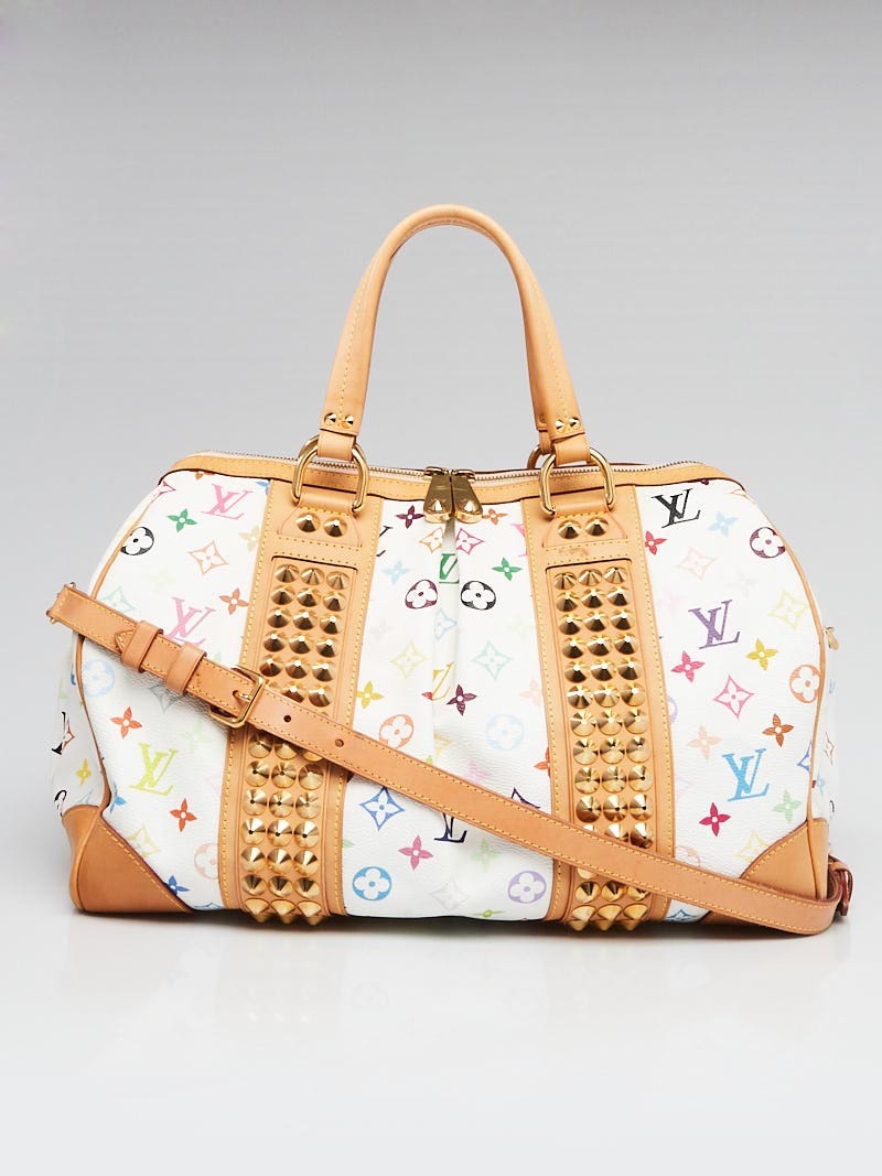Louis Vuitton White Monogram Multicolore Courtney GM Bag | Yoogi's