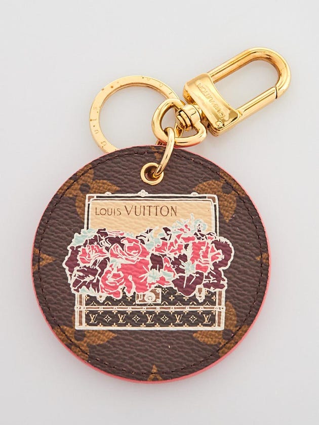 Louis Vuitton Monogram Canvas Illustre Posies Key Holder and Bag Charm