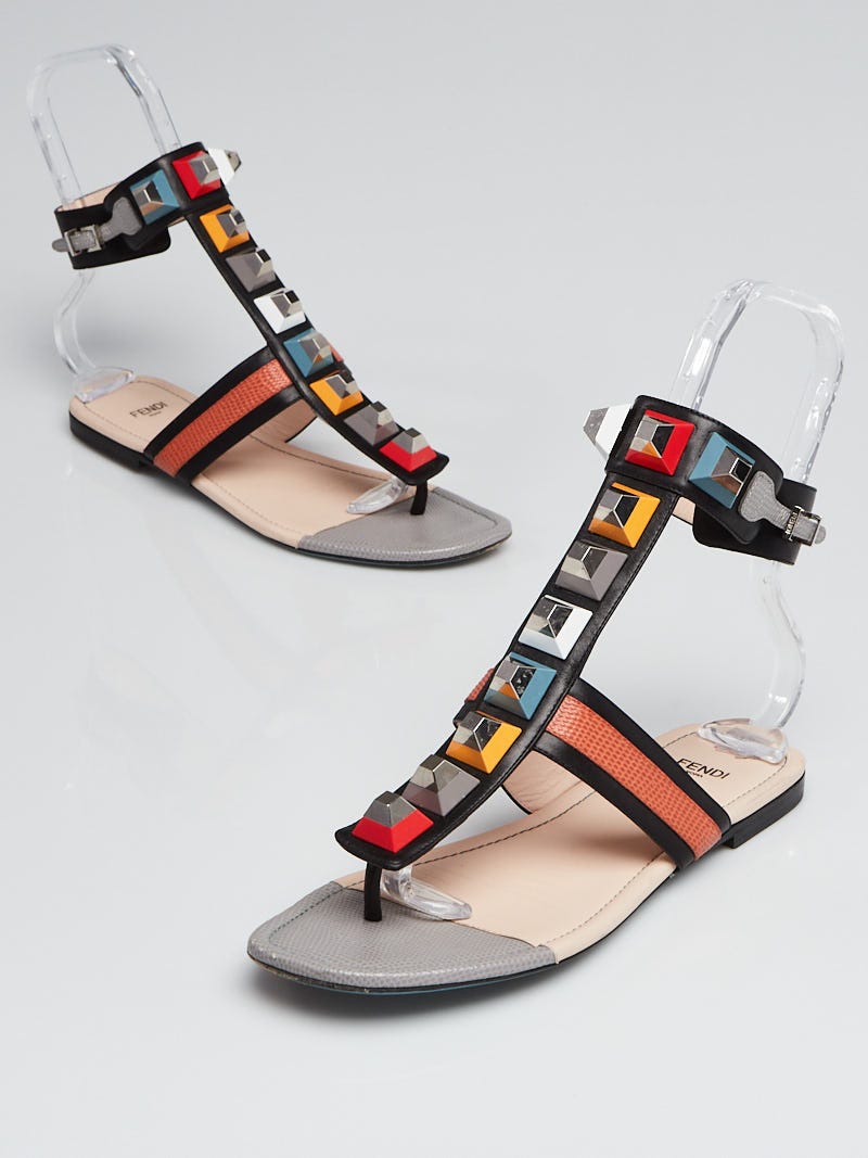 Fendi store studded sandals