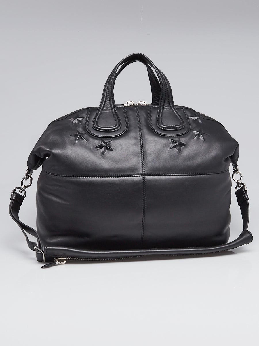 Givenchy Black Leather Large Stars Nightingale Bag | Yoogi's Closet