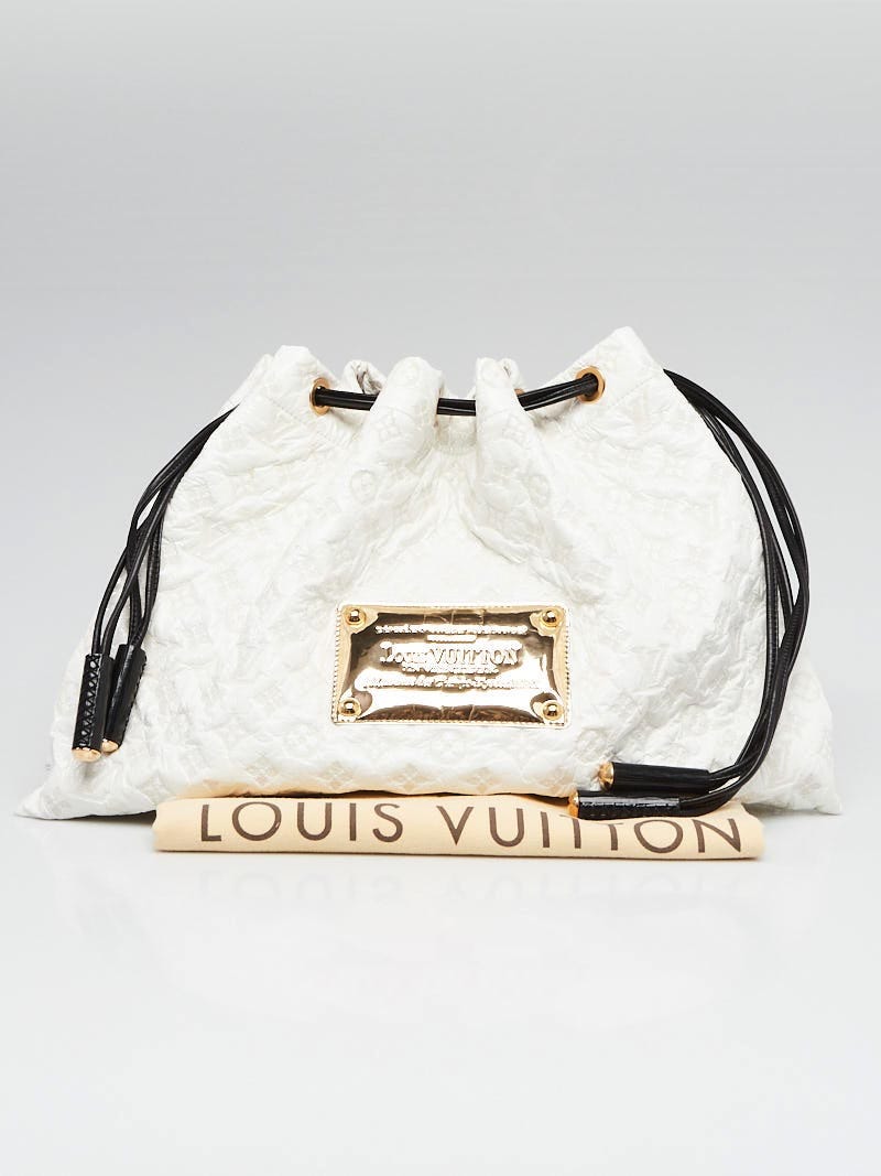 Louis Vuitton Black Canvas Leather Squishy Inventeur Drawstring