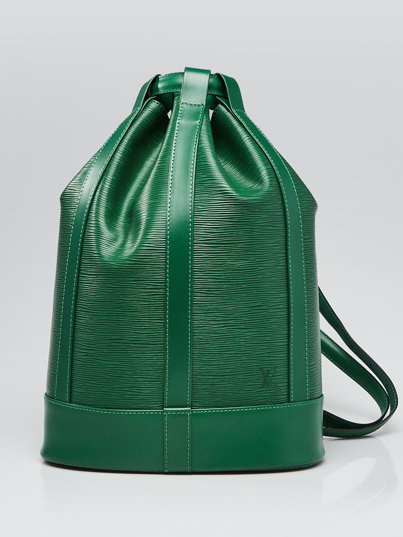 LOUIS VUITTON Epi Randonnee GM Shoulder Bag Green M43084 LV Auth