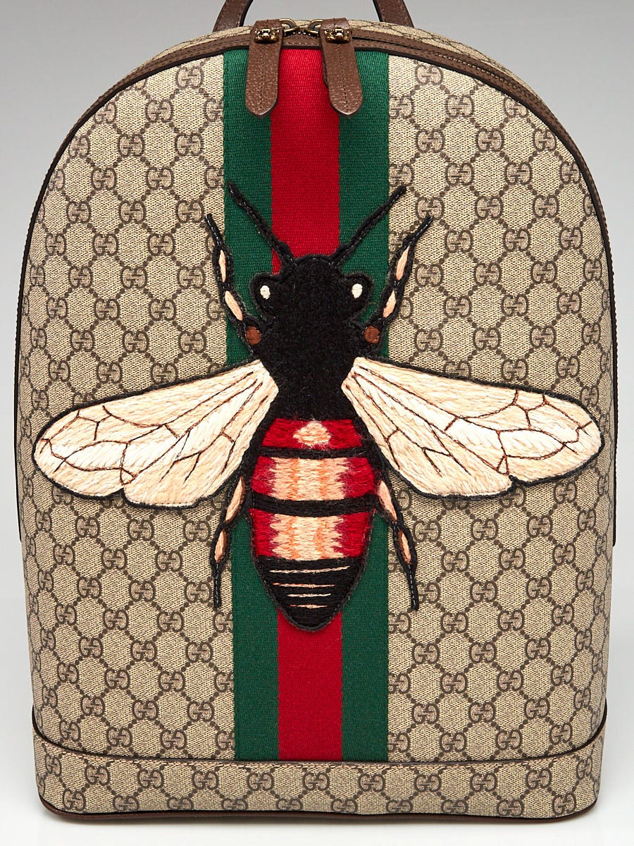 Gucci bee backpack hotsell