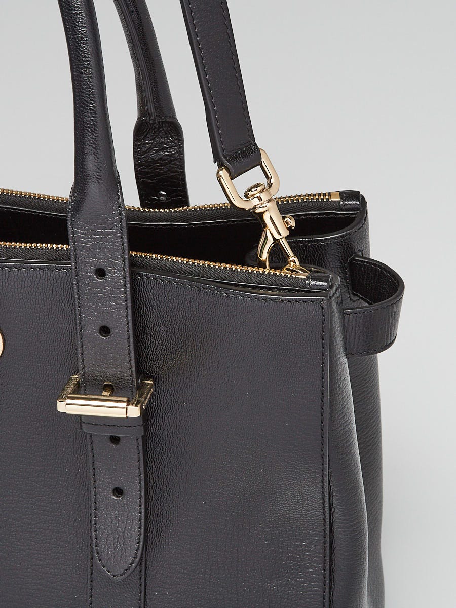Mulberry Black Shiny Goat Leather Bayswater Double Zip Tote