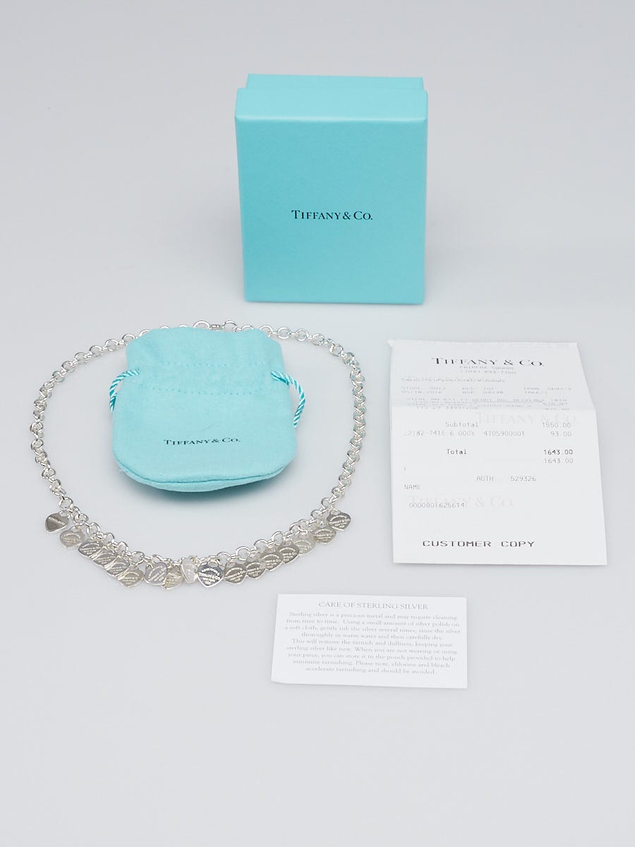 Tiffany multi heart tag necklace shop