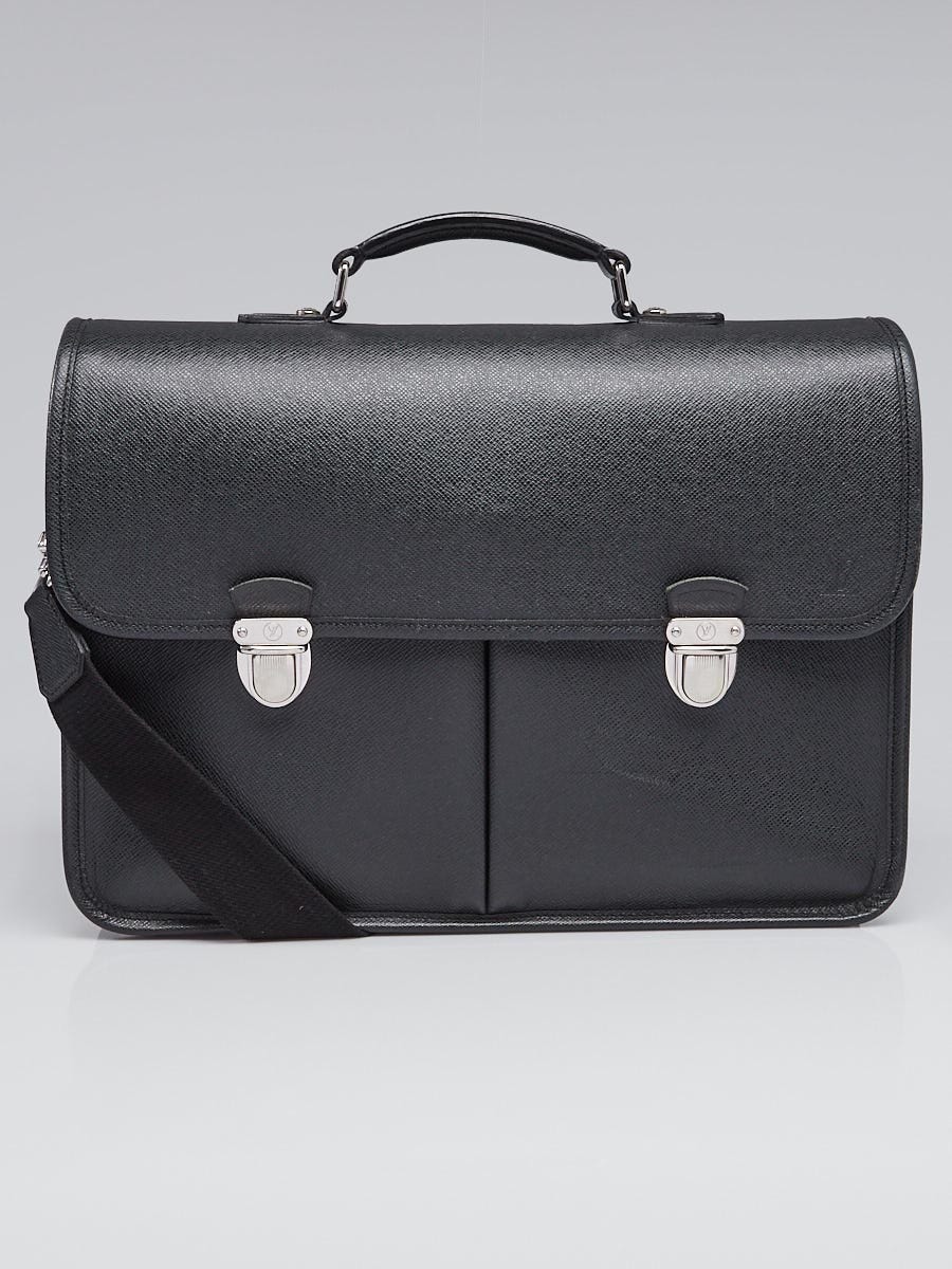【日本製】 Louis Vuitton Ardoise Taiga Leather Anton Briefcase Bag ビジネスバッグ