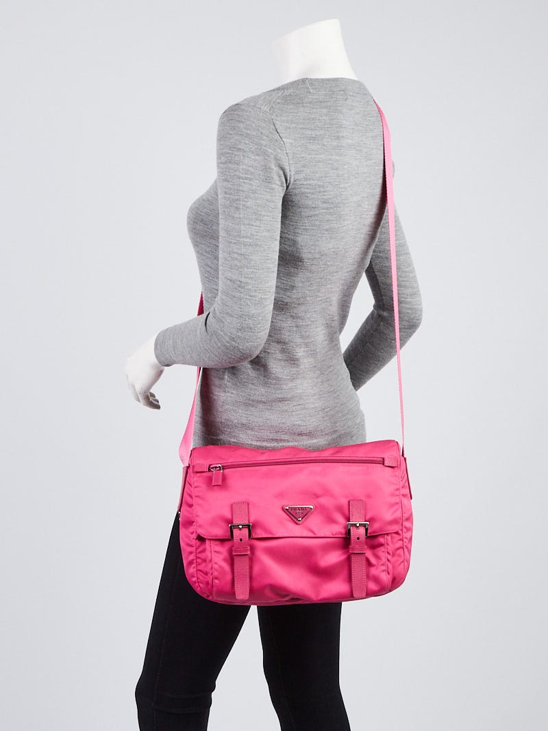 Pink prada messenger bag best sale