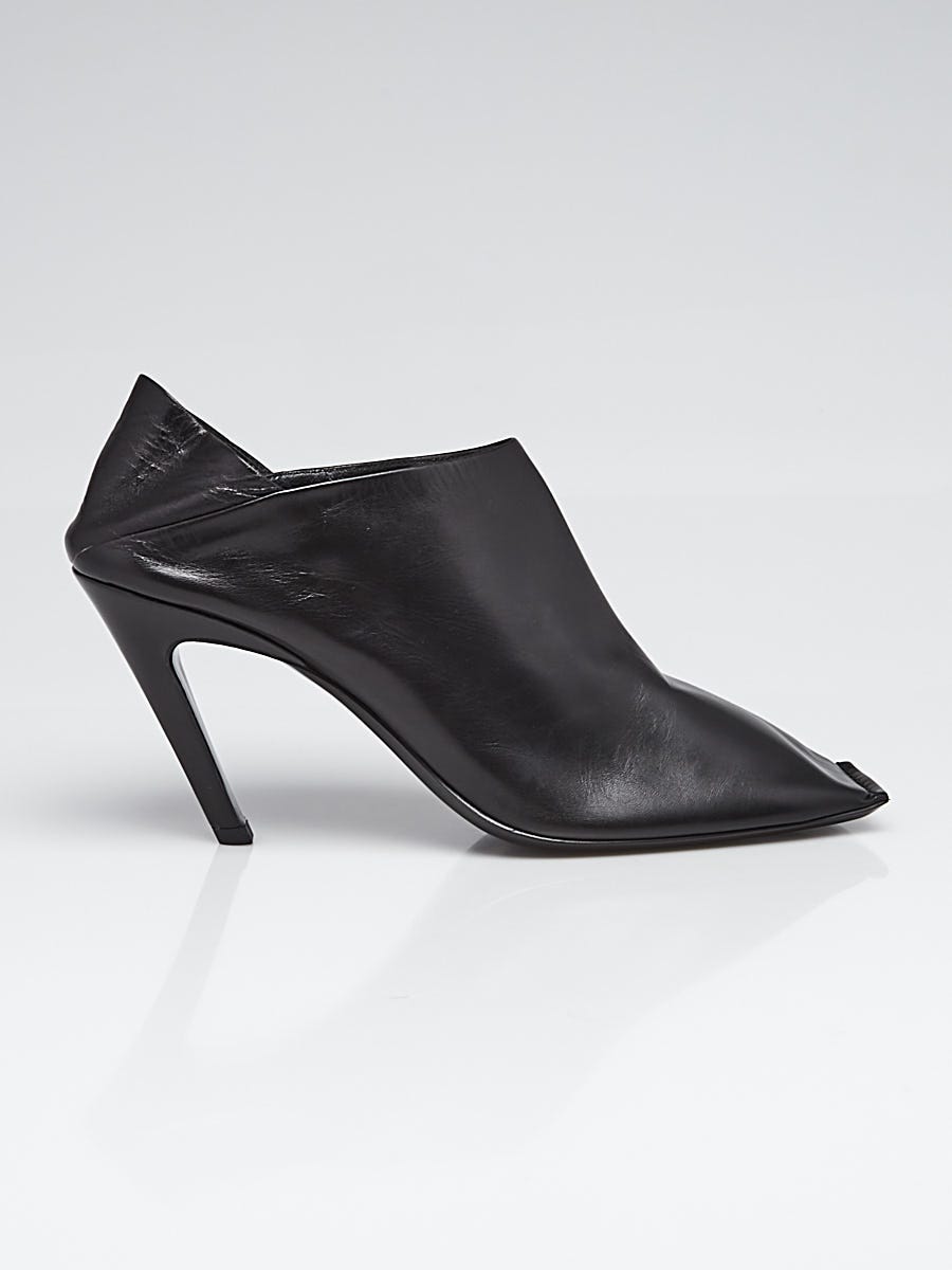 Balenciaga square toe leather mules cheap
