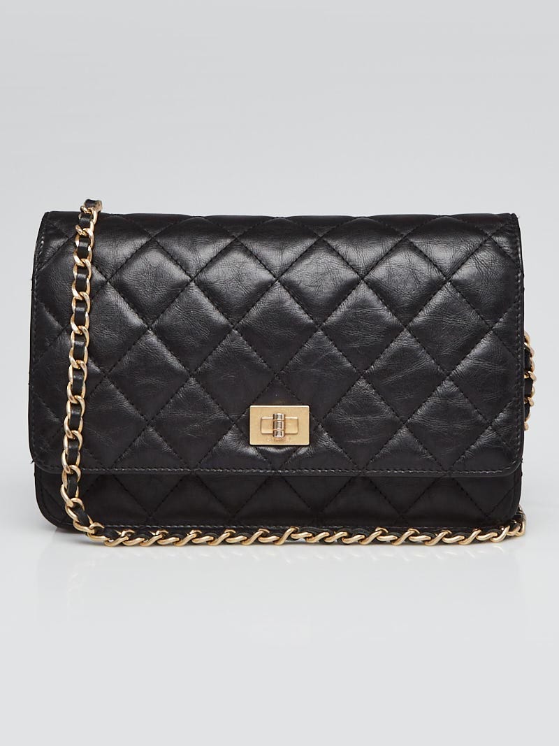 Chanel Black Quilted Calfskin Leather Reissue WOC Clutch Bag