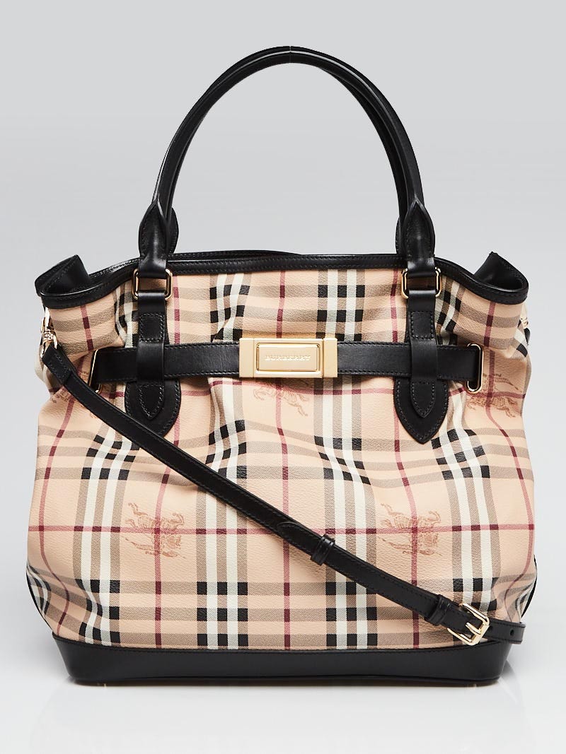 Burberry haymarket tote deals medium