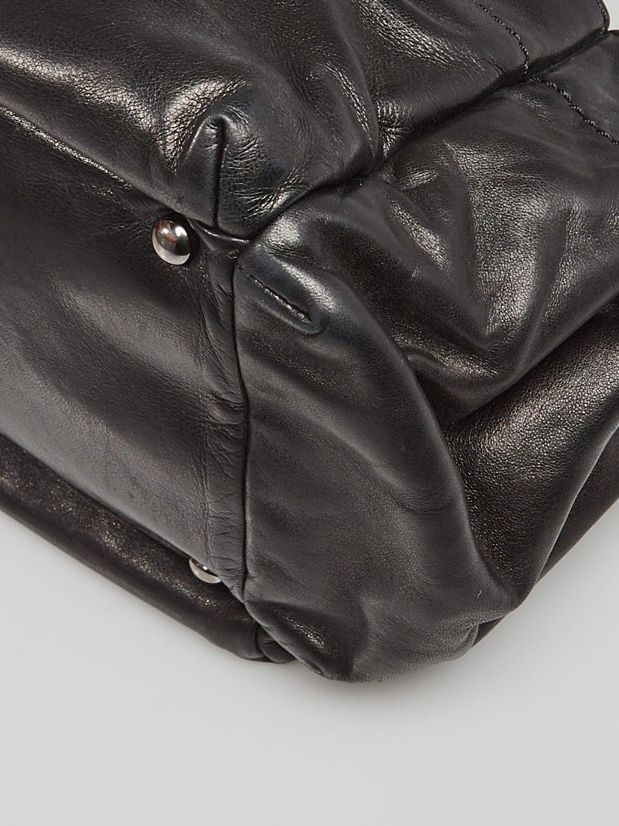 Sold at Auction: Chanel: A Black Lambskin LAX Accordian Camera Bag