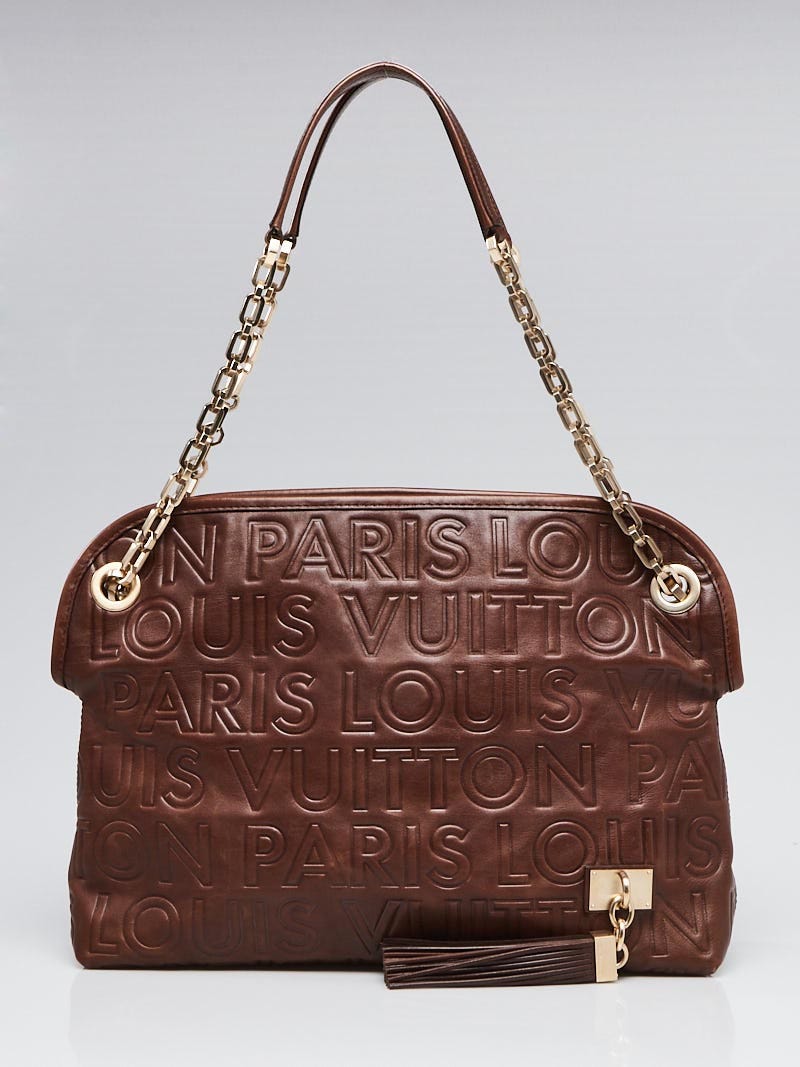Louis Vuitton Limited Edition Chocolate Leather Paris Souple