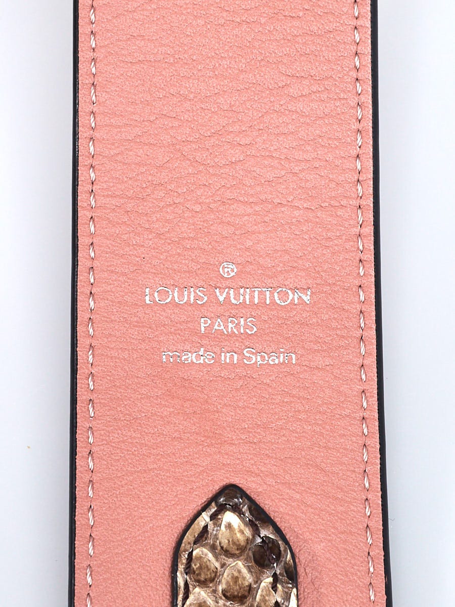 Louis Vuitton Beige Python Bandouliere Strap | Yoogi's Closet