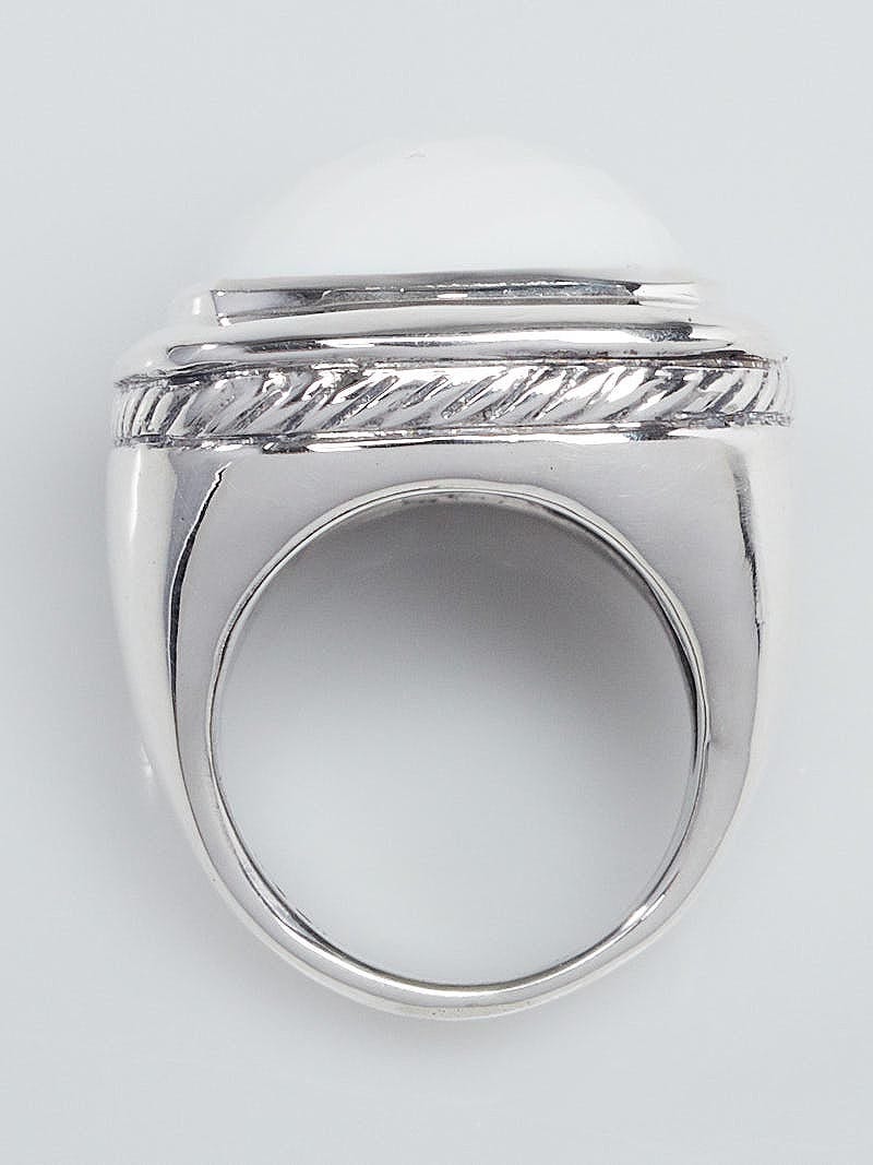 David yurman white agate ring store