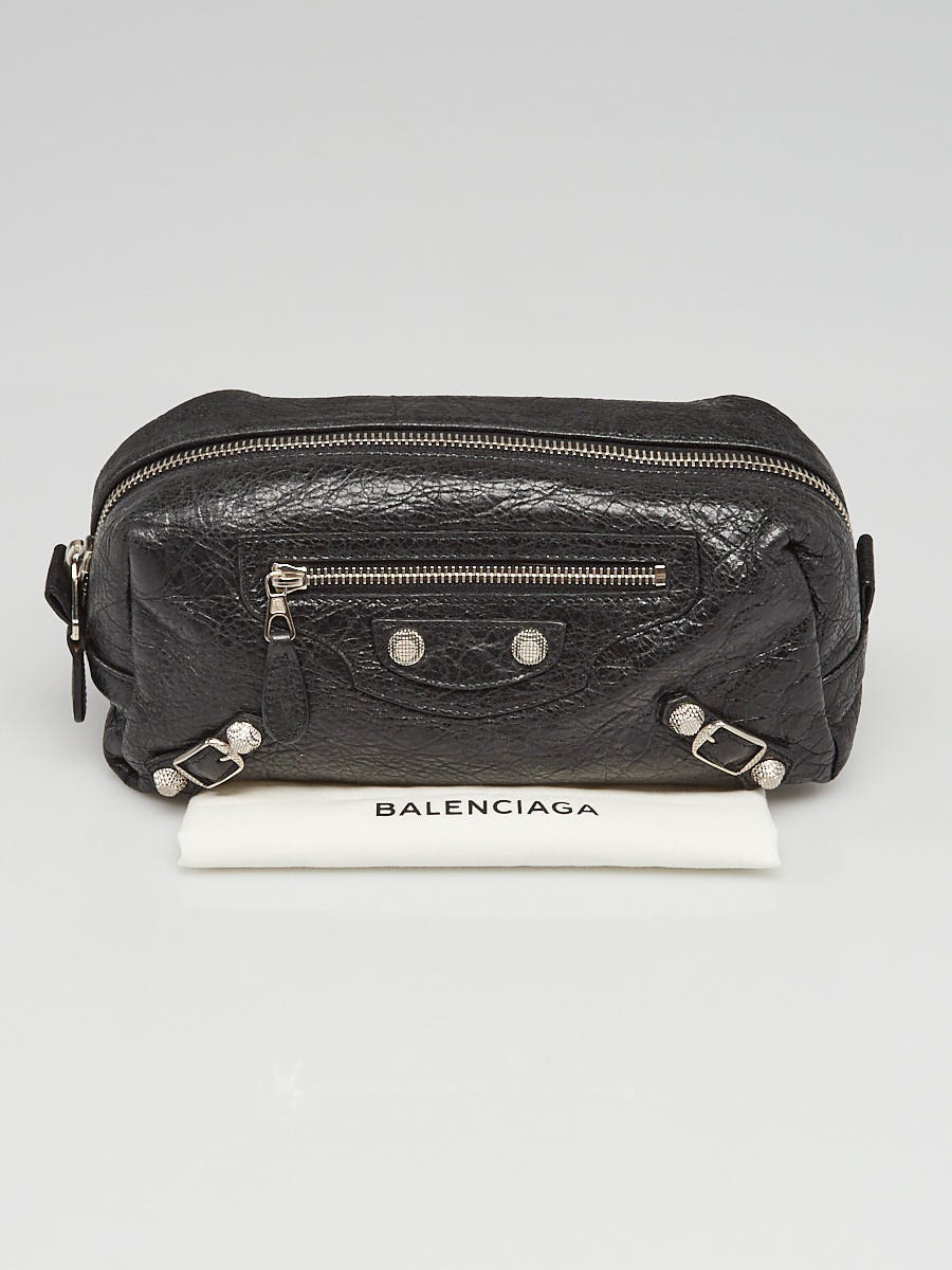 BALENCIAGA レザー ブラック ケース 7585 Balenciaga Black Leather Medium City Bag by Balenciaga - Pickle