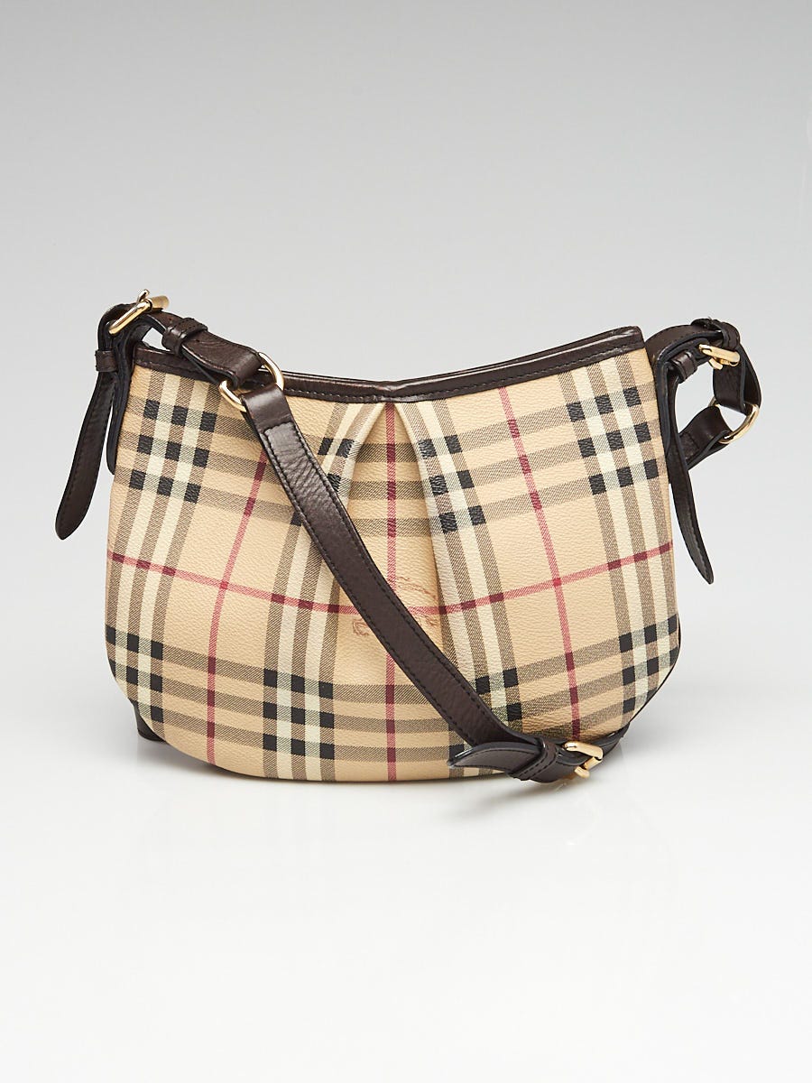 [定休日以外毎日出荷中] Burberry Haymarket Check Coated Canvas Crossbody Bag 小物