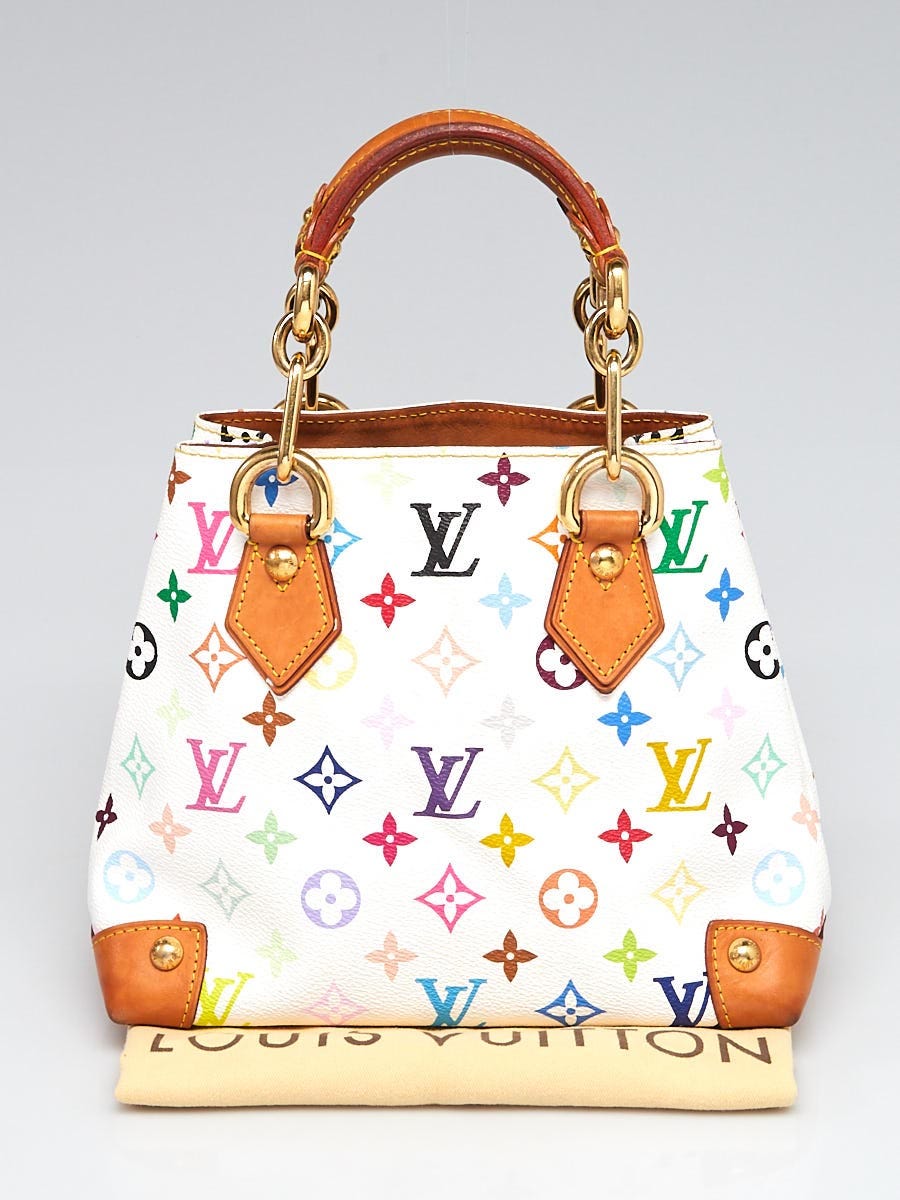 Louis Vuitton White Monogram Multicolore Canvas Alma Bag - Yoogi's Closet