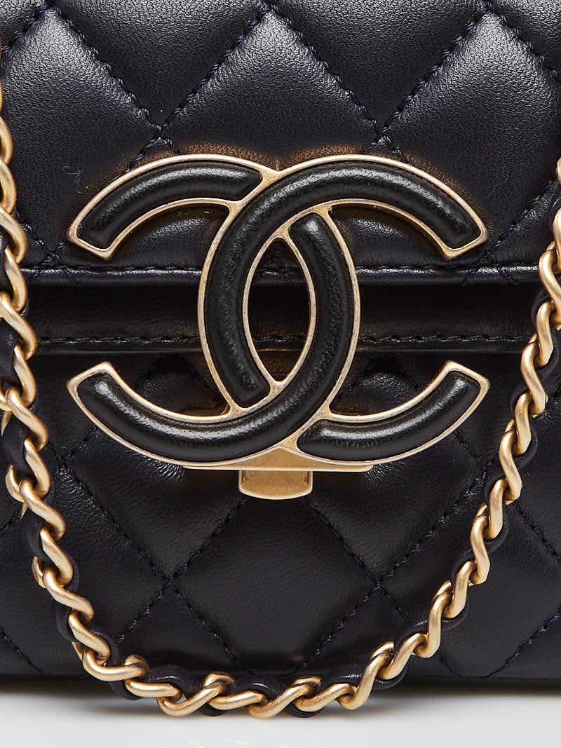 Authentic New Chanel Enamel CC Flap Caviar Two way Bag Luxury Bags   Wallets on Carousell