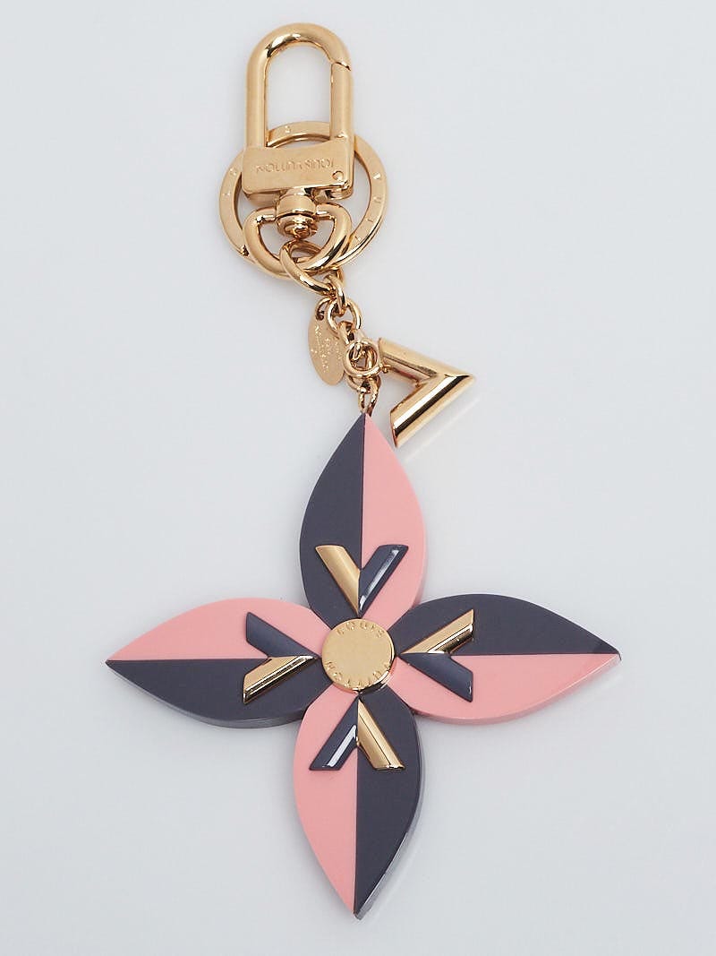 Louis Vuitton Pink/Red Resin Flower and V Key Holder and Bag Charm -  Yoogi's Closet