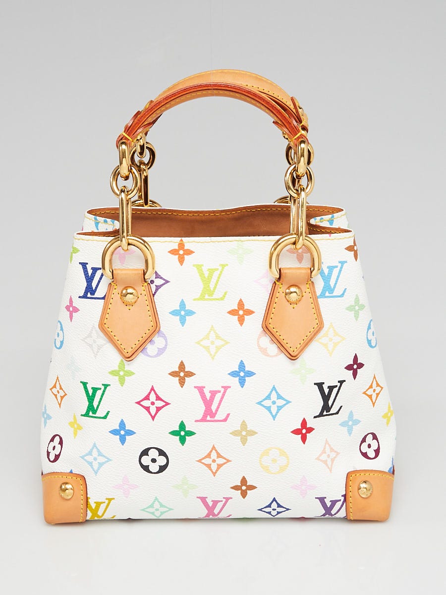Louis Vuitton White Monogram Multicolore Audra Bag - Yoogi's Closet