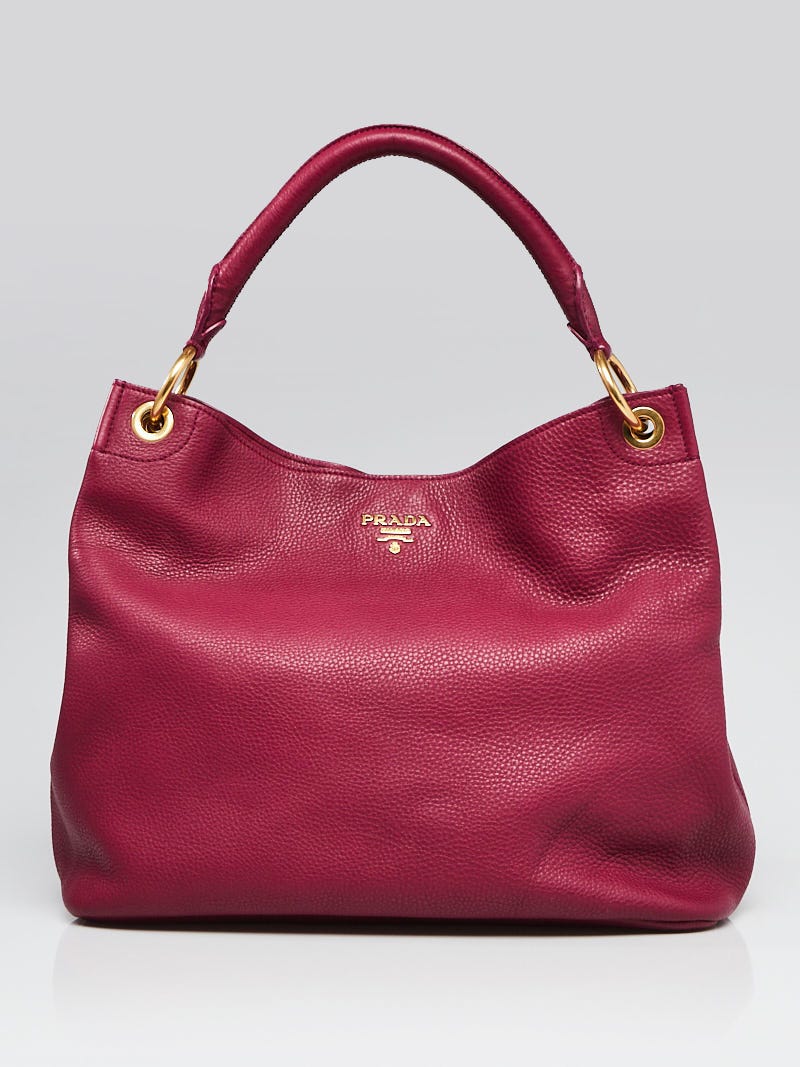 Daino calfskin hotsell leather hobo prada