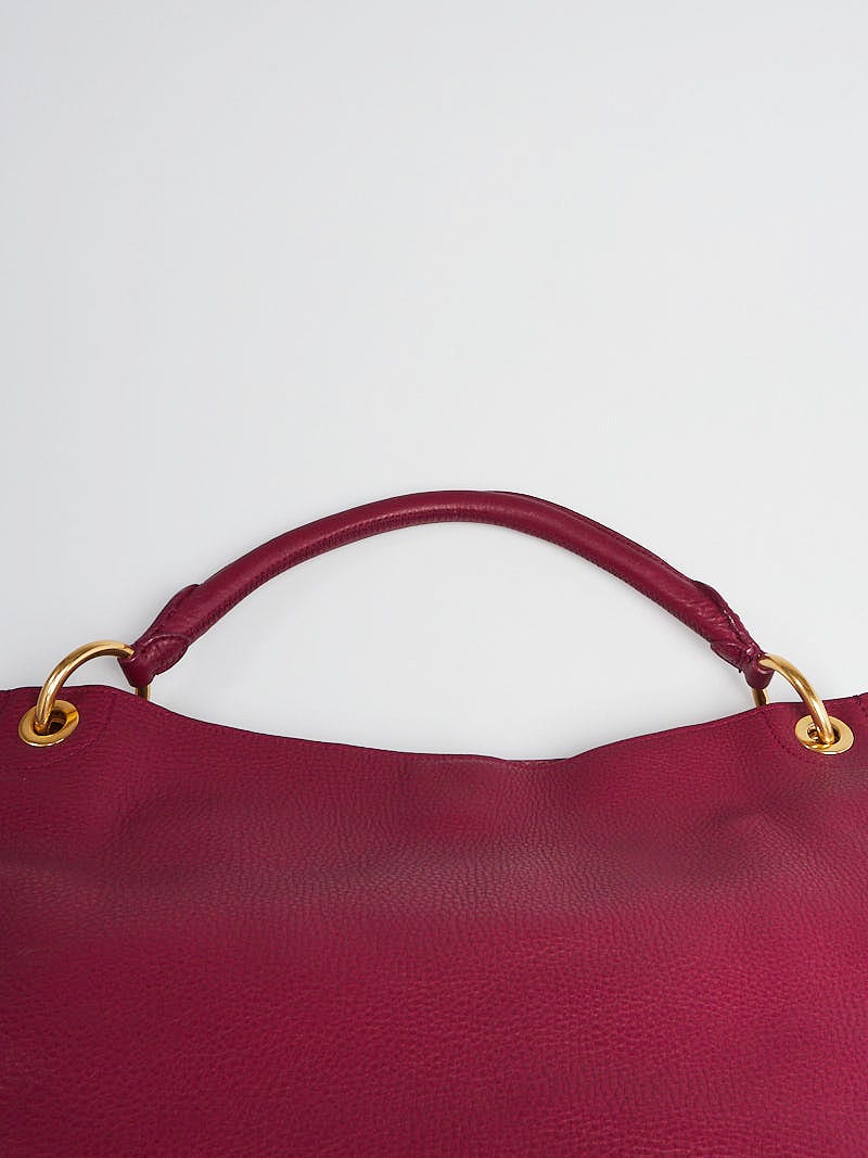 Prada Purple Vitello Daino Leather Large Hobo Bag BR4829