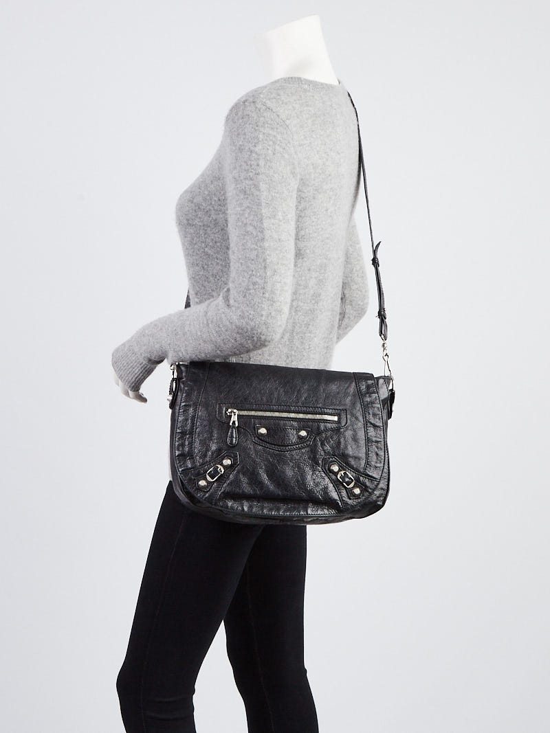 【新作からSALEアイテム等お得な商品満載】 Balenciaga Black Lambskin Leather Giant 12 Silver Neo Folk テーラードジャケット