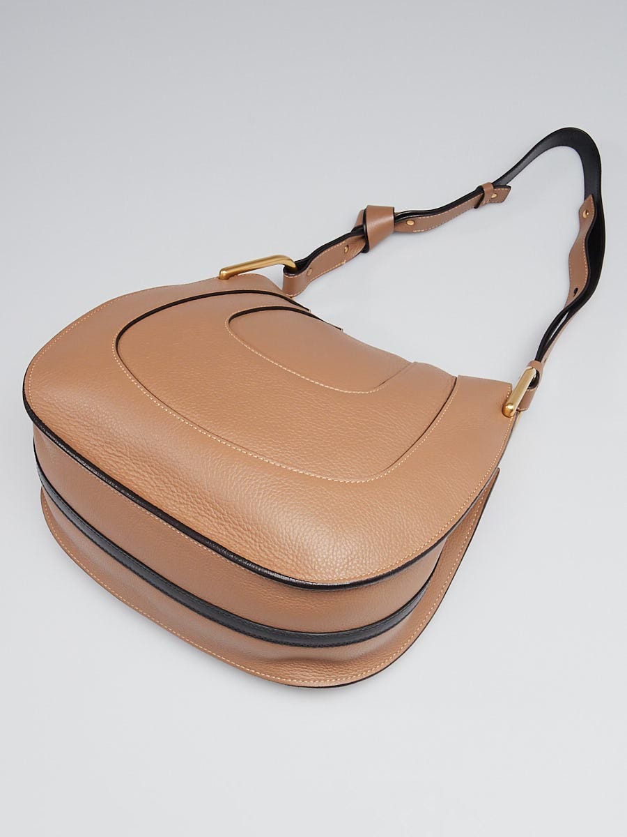 Chloe Nut Brown Leather/Suede Hayley Small Hobo Bag | Yoogi's Closet