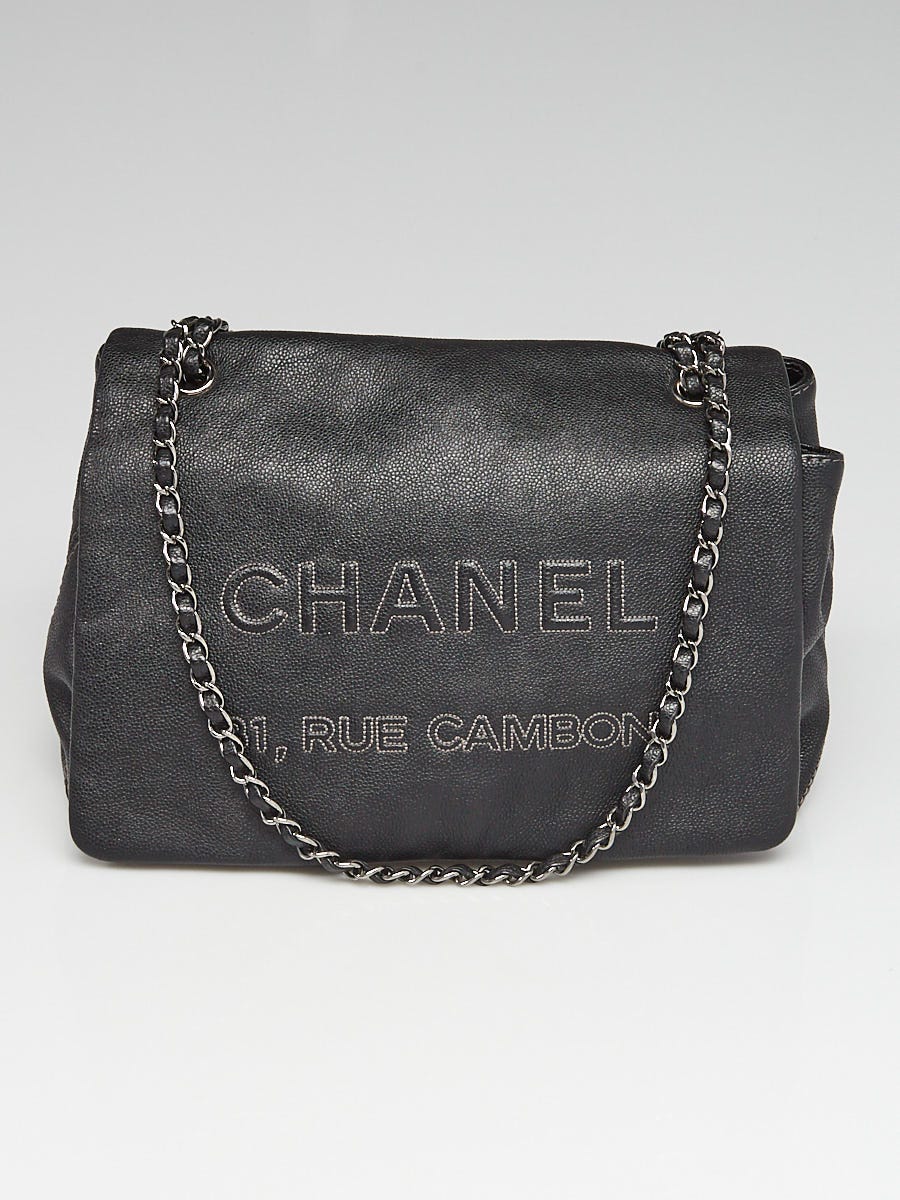 Chanel Black Caviar Leather '31 Rue Cambon' Flap Bag | Yoogi's Closet