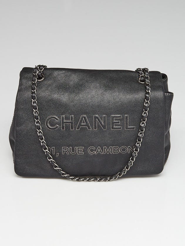 Chanel Black Caviar Leather '31 Rue Cambon' Flap Bag