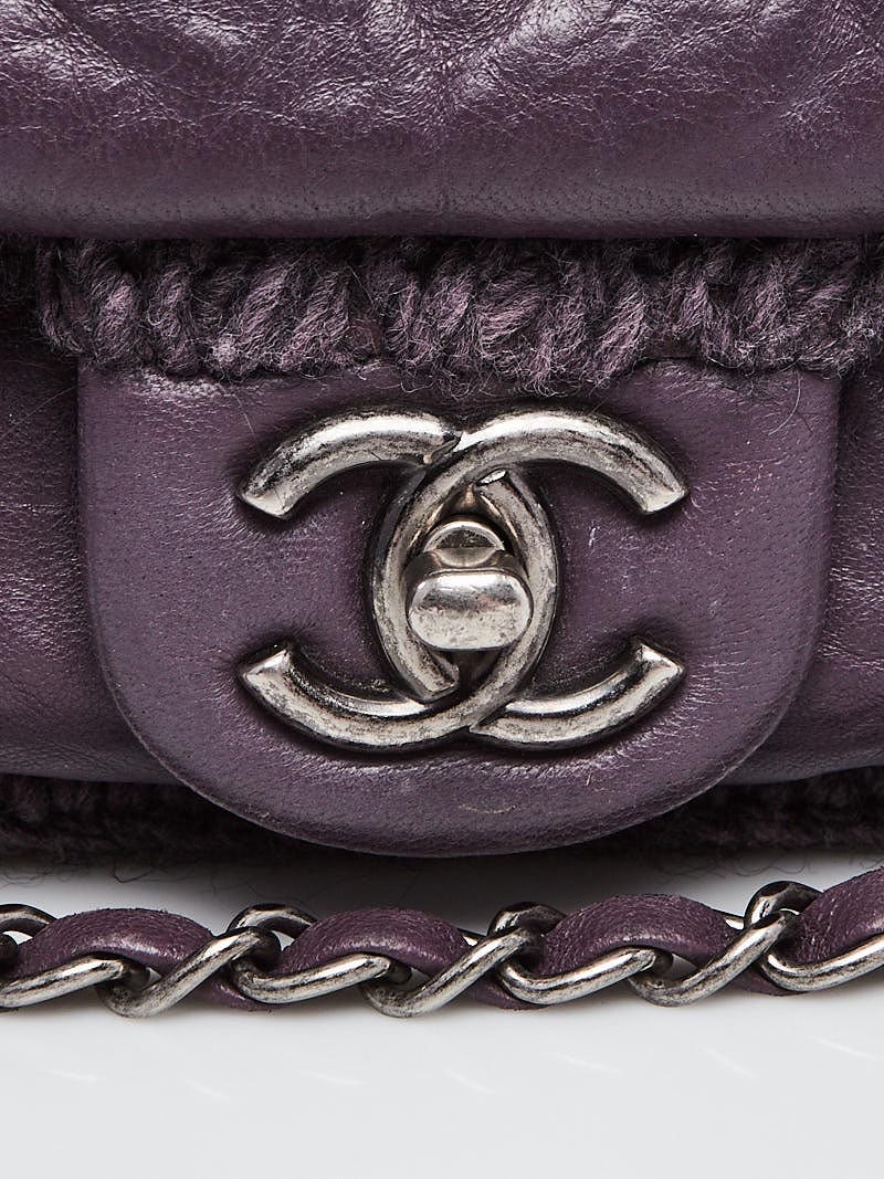 Chanel 2019 Purple Lamb Leather Flap · INTO
