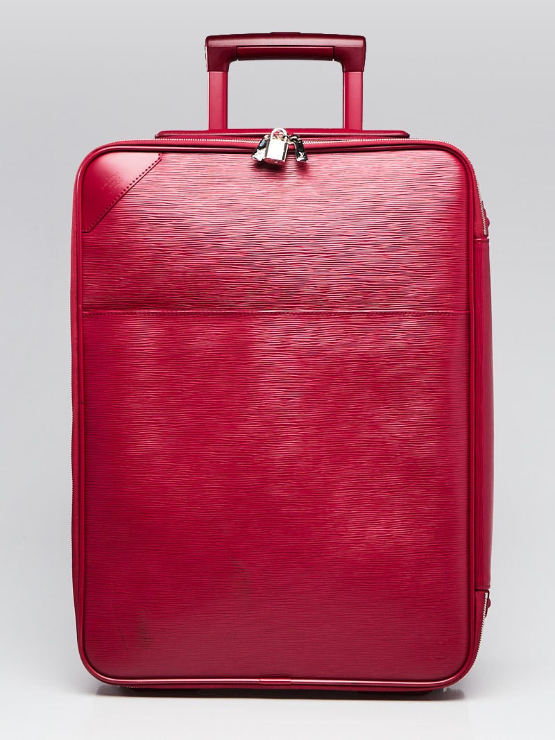 Louis Vuitton Pegase 55 Suitcase in Red Epi Leather at 1stDibs
