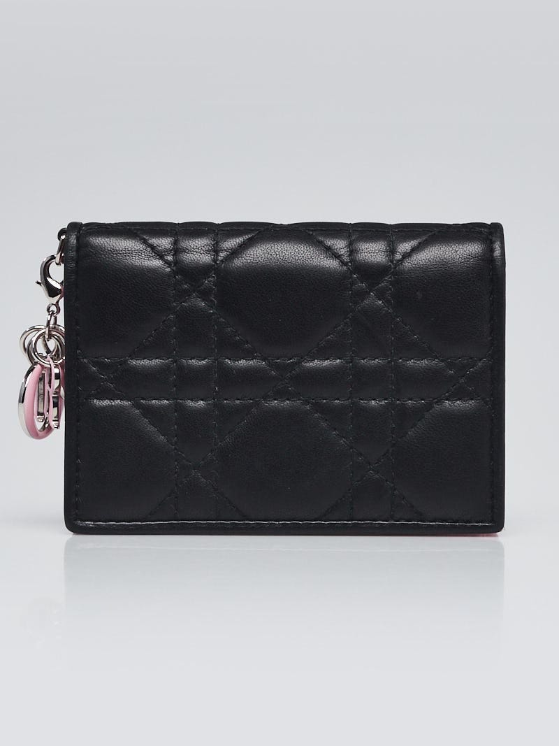 Lady dior lambskin card holder hotsell