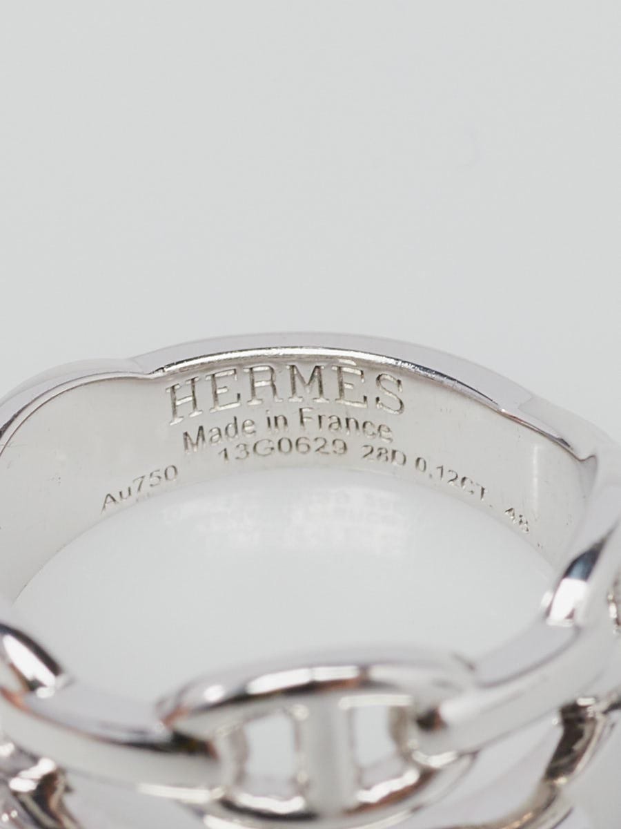 手元を華やかに♪【HERMES】Collier de Chien リング Hermes Collier De Chien Ring PM 18K Rose Gold & Diamonds