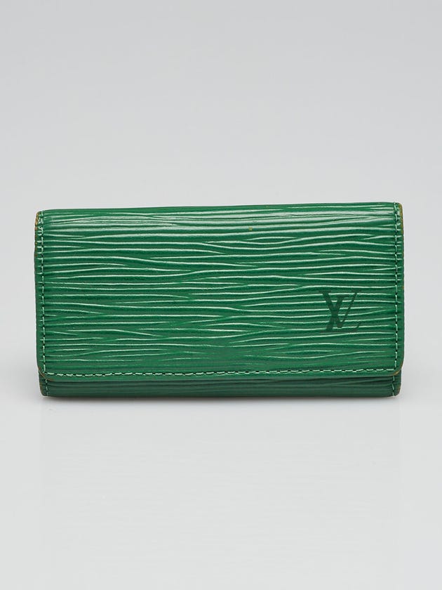 Louis Vuitton Borneo Green Epi Leather Multicles 4 Key Ring Holder