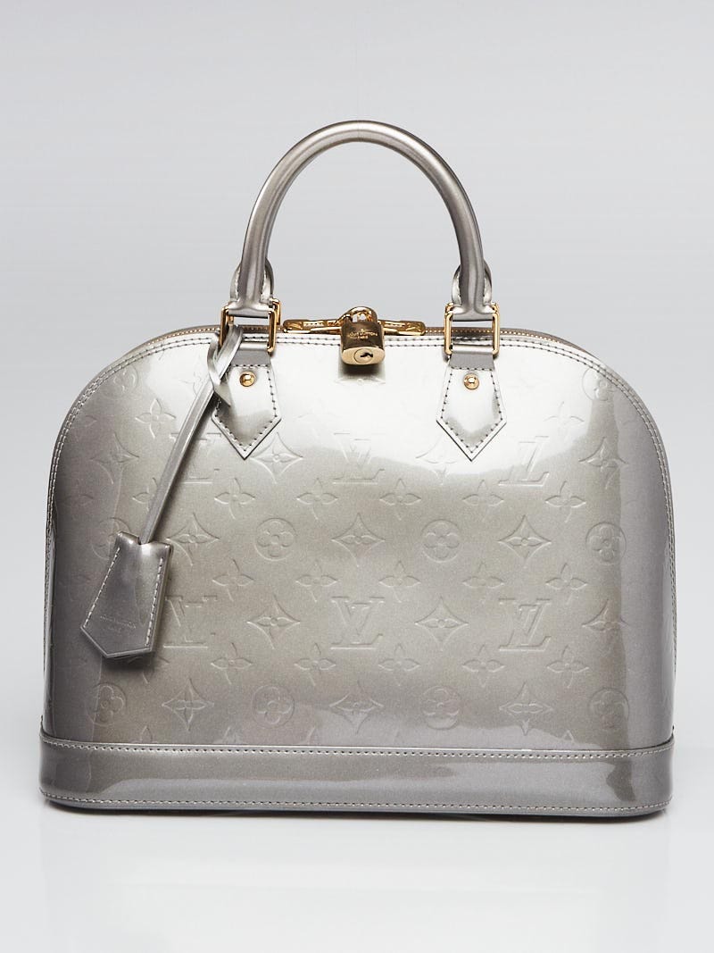 Louis Vuitton Gris Art Deco Monogram Vernis Alma PM Bag - Yoogi's