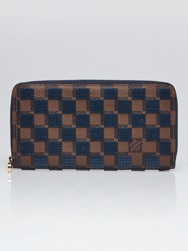 Louis Vuitton, Bags, Limited Edition Louis Vuittondamier Paillettes Sequin  Zippy Wallet