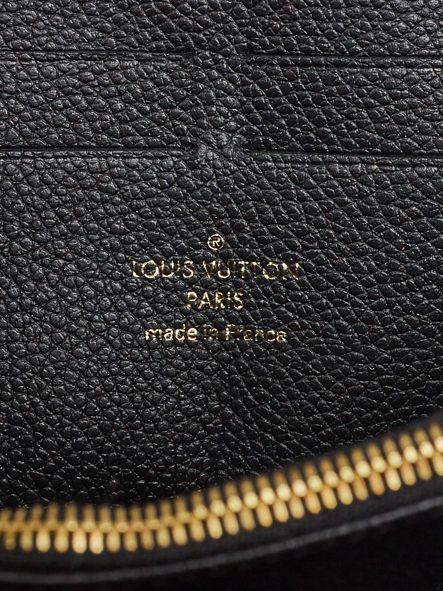 Louis Vuitton Black Monogram Empreinte Leather Zippy Wallet