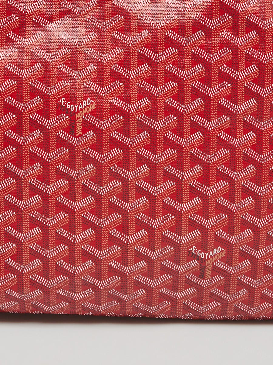 Goyard Red Chevron Print Coated Canvas Amakios PM Bag - Yoogi's Closet