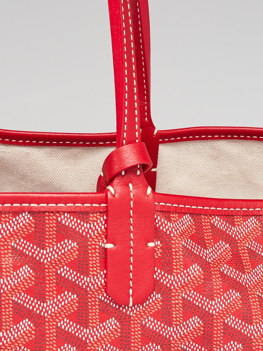 Goyard Red Chevron Print Coated Canvas Amakios PM Bag - Yoogi's Closet