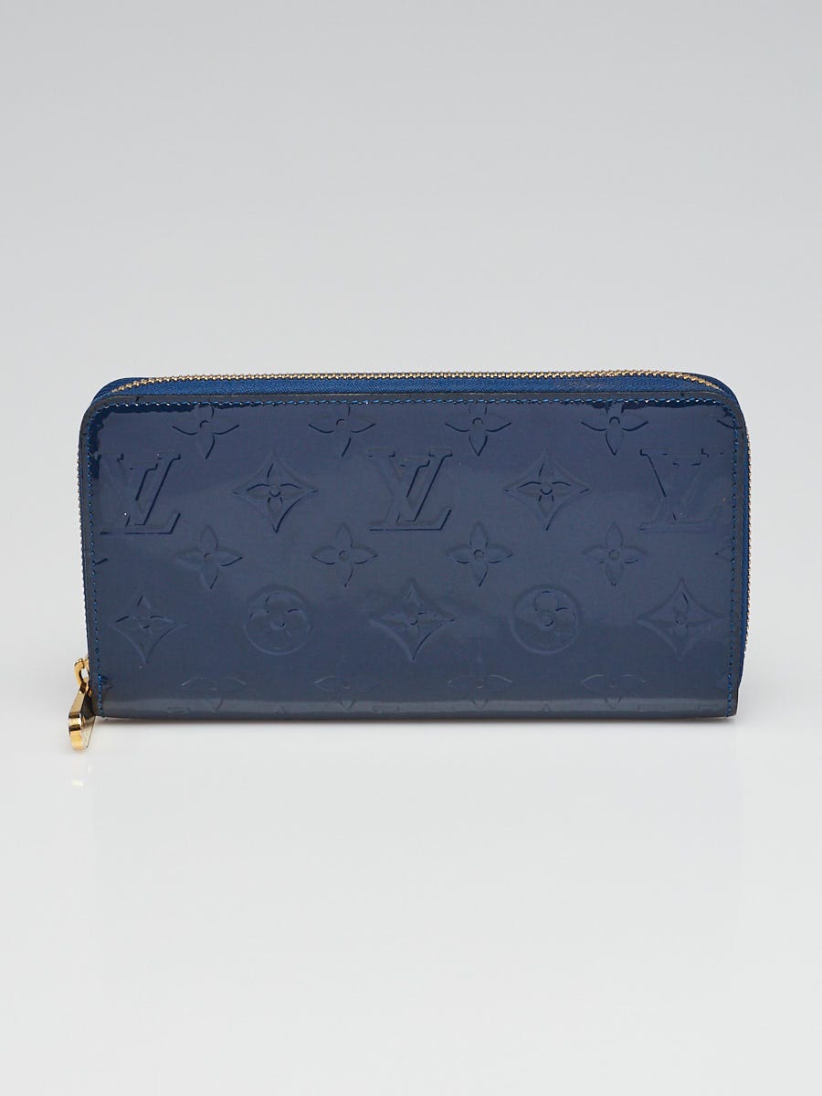 Louis Vuitton Navy Blue Monogram Vernis Zippy Wallet Louis Vuitton